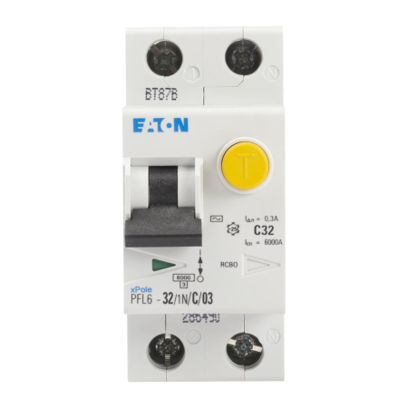 Protectie - Intrerupator automat diferential 1P N 32A curba C 6kA sensibilitate 300mA pentru sina DIN