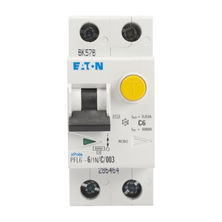 Protectie - Intrerupator automat diferential 6A 1P+N curba C 30mA 6kA pentru sina DIN