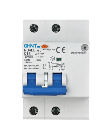 Protectie - Intrerupator automat diferential AFDD 2P 32A 30mA tip A curba B 6kA pentru sina DIN