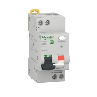 Intrerupator automat diferential RCBO 1P+N 16A 30mA curba C tip AC 4.5kA pentru sina DIN [0]