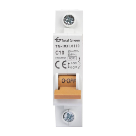 Protectie - Intrerupator automat monopolar 10A curba C 6kA pentru tablou electric