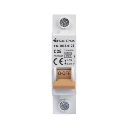 Protectie - Intrerupator automat monopolar 25A cu curba C si capacitate de rupere 6 kA