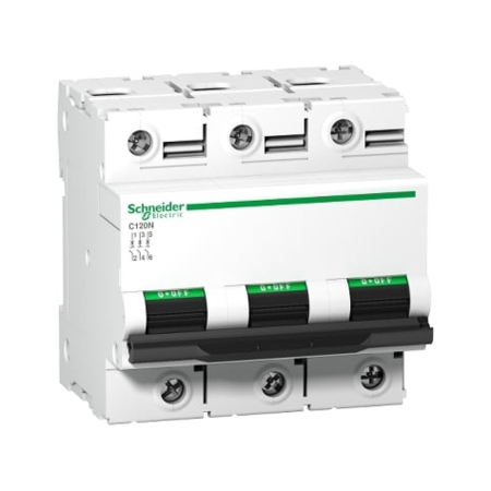 Protectie - Intrerupator automat modular tripolar 100A curba C 10kA pentru sina DIN