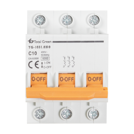 Protectie - Intrerupator automat tripolar 10A curba C 6kA pentru tablouri electrice