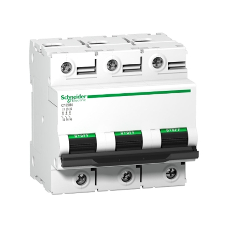 Protectie - Intrerupator automat tripolar 125A curba C pentru montaj pe sina DIN