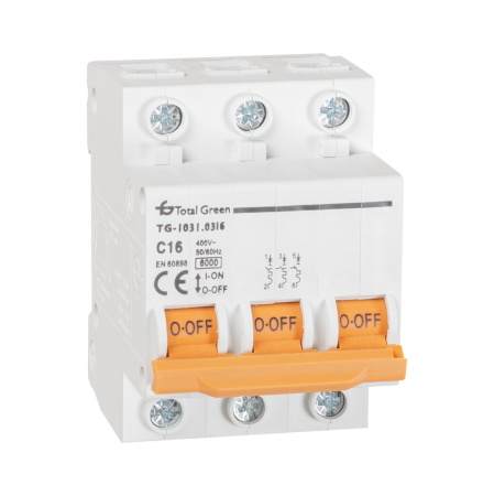 Protectie - Intrerupator automat modular tripolar 16A curba C 6kA