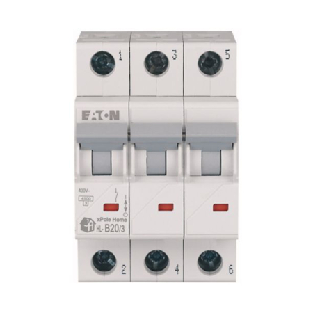 Protectie - Intrerupator automat modular tripolar 20A curba B 4.5 kA pentru tablou electric