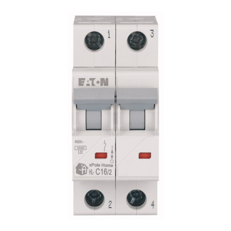 Protectie - Intrerupator automat modular 16 A 2 poli curba C 4.5 kA pentru tablou electric