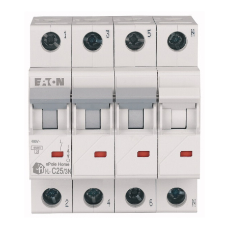 Intrerupator automat modular 25A 3+N curba C 4.5 kA pentru tablou electric [0]
