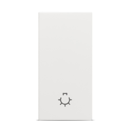 Aparataj - Intrerupator cu revenire modular 1M 10A alb mat pentru doza standard italian