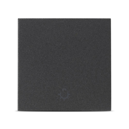 Intrerupator cu revenire 2M 10A antracit mat pentru montaj incastrat standard italian [0]