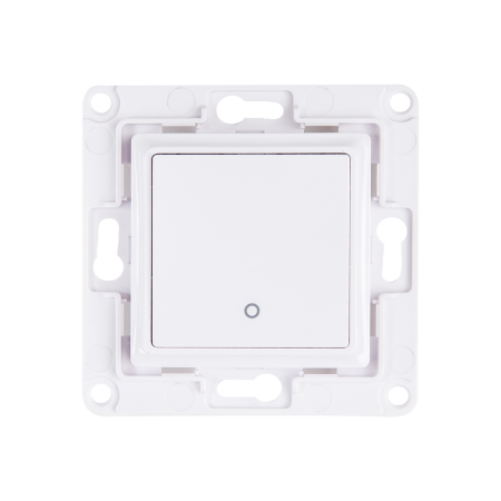 Smart SHELLY - Intrerupator de perete alb cu 1 buton pentru relee inteligente