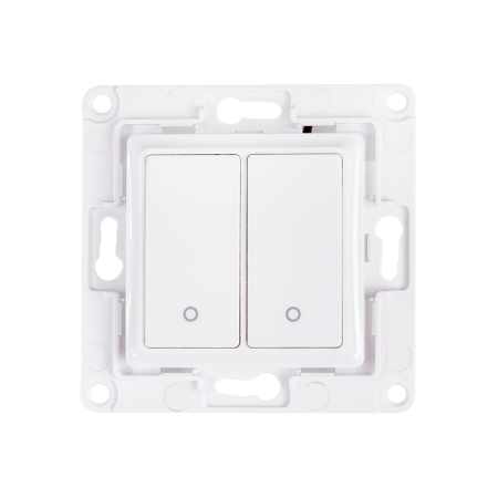 Intrerupator de perete Wall Switch 2 alb cu doua butoane [1]