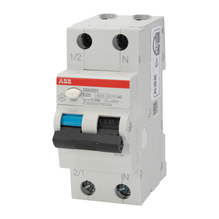 Protectie - Intrerupator diferential 25A 1P+N curba C 6kA 30mA tip AC pentru sina DIN
