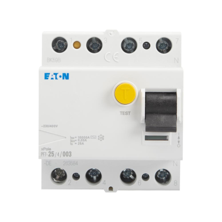 Intrerupator diferential 4P 25A 300mA tip AC pentru sina DIN [1]