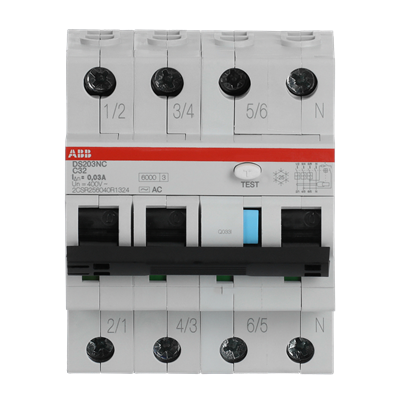 Protectie - Intrerupator diferential RCBO 32A 4P curba C 6kA 30mA tip AC