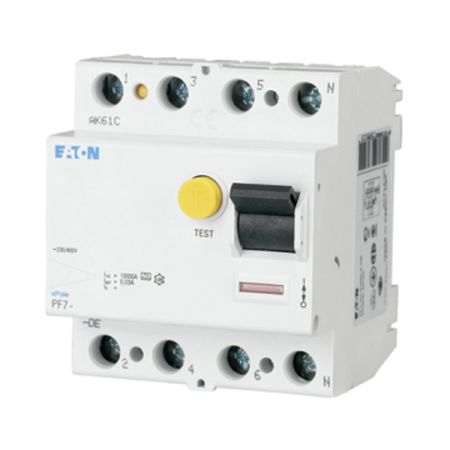 Protectie - Intrerupator diferential tetrapolar 100A 30mA tip AC pentru sina DIN