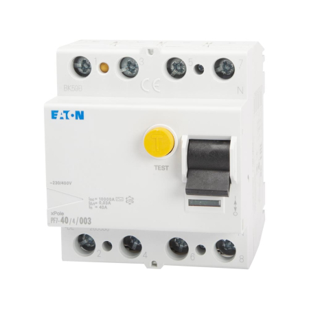 Intrerupator diferential tetrapolar 40A 30mA 10kA tip AC pentru sina DIN [1]