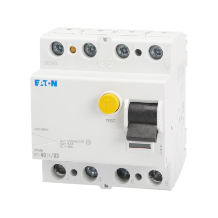 Protectie - Intrerupator diferential tetrapolar 40A 300mA tip AC pentru sina DIN