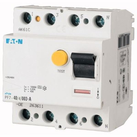 Intrerupator diferential tetrapolar 63A 30mA tip AC pentru sina DIN [0]