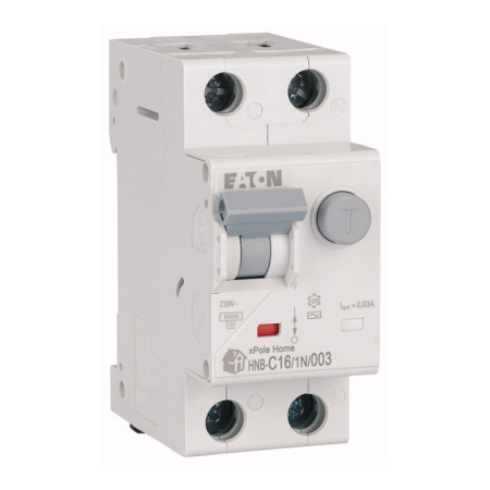 Protectie - Intrerupator diferential automat modular 16 A 1P+N curba C 30 mA tip AC pentru sina DIN