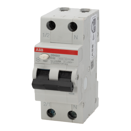 Protectie - Intrerupator diferential automat modular 32 A 1P+N curba C 30 mA tip AC pentru tablou electric
