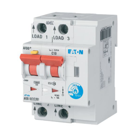 Protectie - Intrerupator diferential AFDD 10A 2P curba C 10kA pentru tablou electric