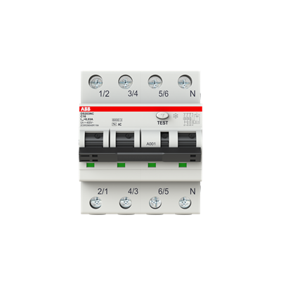 Protectie - Intrerupator diferential magnetotermic 16A 4P curba C 6kA 30mA tip AC pentru sina DIN