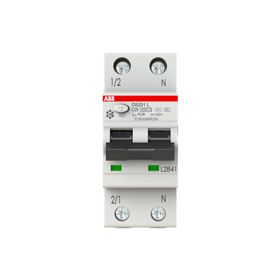 Protectie - Intrerupator diferential magnetotermic 1P+N 25 A curba C 300 mA pentru sina DIN