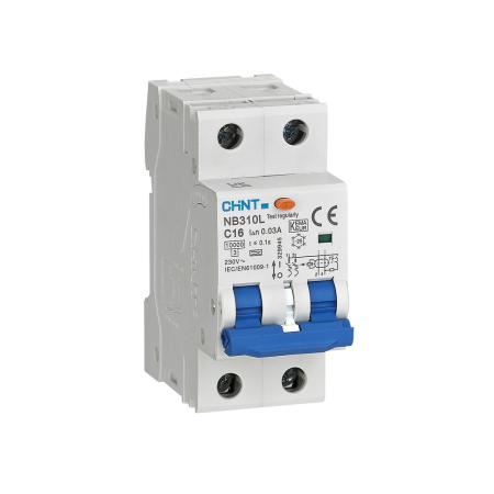 Intrerupator diferential RCBO trifazat 3P+N 20A 30mA tip AC 6kA [1]