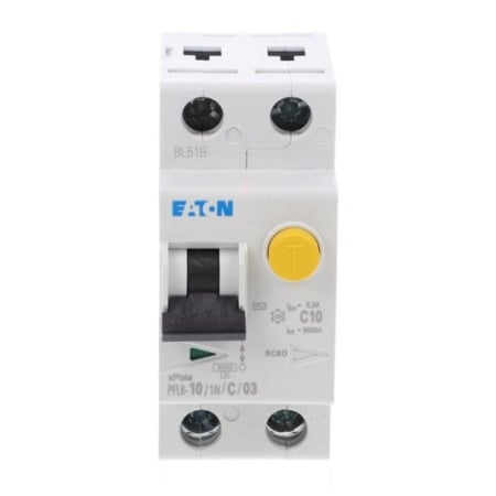 Intrerupator diferential RCBO 1P+N 10A 300mA 6kA curba C pentru sina DIN [0]