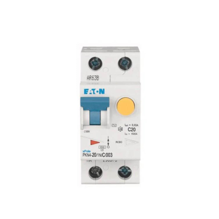 Protectie - Intrerupator diferential RCBO 1P+N 20A 300mA 6kA curba C pentru sina DIN