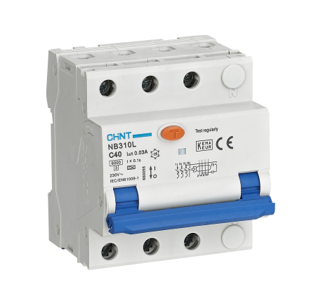 Protectie - Intrerupator diferential automat RCBO 3P+N 40A 30mA 6kA tip AC curba C