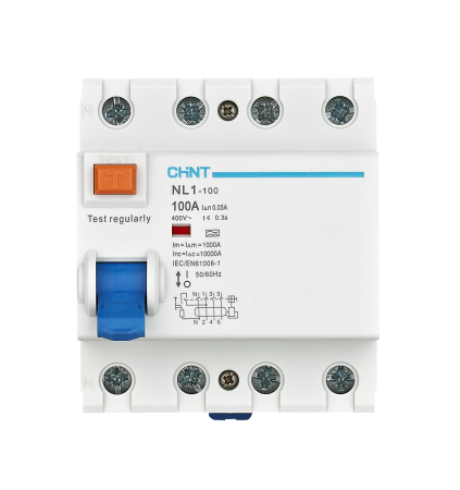 Protectie - Intrerupator diferential RCCB 100A 4P 300mA 6kA tip AC pentru tablou electric trifazat