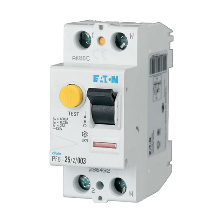 Protectie - Intrerupator diferential RCCB 2 poli 25 A 30 mA 6 kA tip AC
