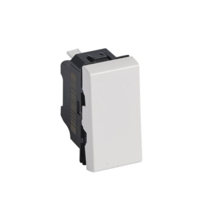 Aparataj - Intrerupator simplu alb cu o clapeta pentru aparataj modular cu 1 modul