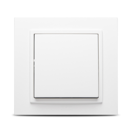 Aparataj - Intrerupator simplu alb mat pentru montaj incastrat si control iluminat