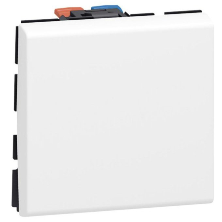 Intrerupator simplu modular alb cu 2 module pentru comanda iluminatului [0]