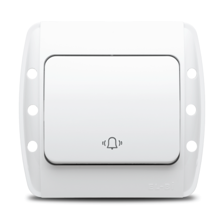 Intrerupator sonerie alb 10A cu revenire automata pentru montaj incastrat [1]