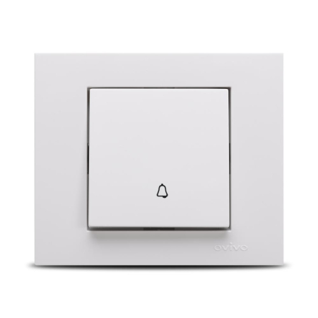 Aparataj - Intrerupator sonerie Grano alb pentru montaj incastrat
