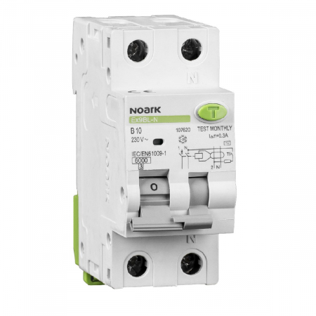 Întreruptoare automate diferenţiale Ex9BL-N 1P+N B10 30mA, 107620
