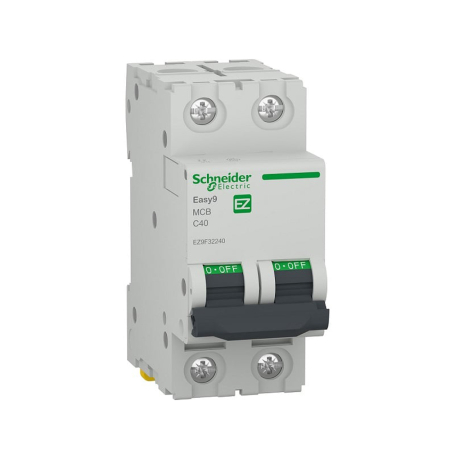 Protectie - Intreruptor automat modular Easy9 2P 40A curba C 4.5 kA pentru sina DIN