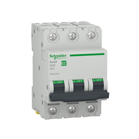Protectie - Intreruptor automat modular tripolar 63A curba C 4500A pentru sina DIN