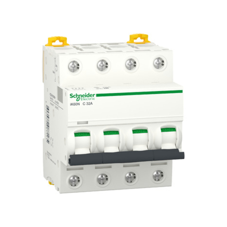 Protectie - Intreruptor automat modular 4P 32A curba C 6 kA pentru sina DIN