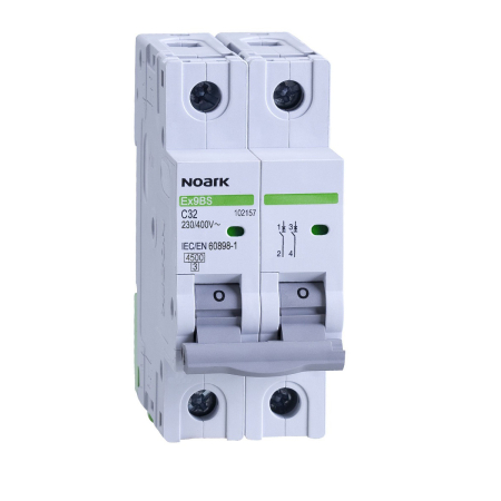 Protectie - Intreruptor automat bipolar 63A curba C pentru sina DIN