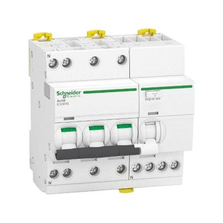 Intreruptor automat diferential modular 3P+N 16A 30mA curba C 6kA tip AC [1]