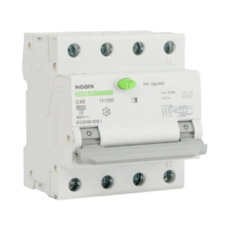 Protectie - Intreruptor automat diferential RCBO 3P+N 32A 30mA 6kA curba B tip AC pentru sina DIN