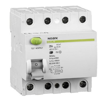 Protectie - Intreruptor diferential RCCB 4 poli 40A 100mA tip AC pentru sina DIN