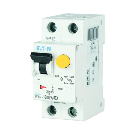 Intreruptor automat diferential RCBO 1P+N 10A 30mA 6kA curba B pentru sina DIN [0]