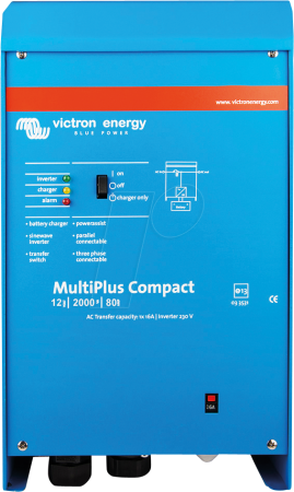 Invertoare Hibrid - Off Grid - Invertor incarcator MultiPlus Compact 12 2000 80 30 230V VE Bus